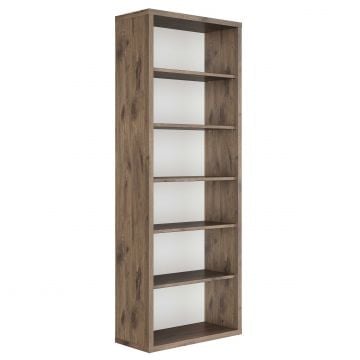 Open boekenkast Elio | 79 x 36 x 210 cm | Viking Brown-design