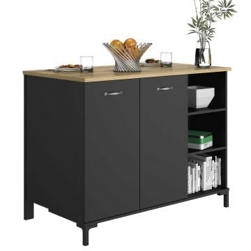 Barmeubel Manchester | 120 x 66 x 93 cm | Helvezia Oak-design