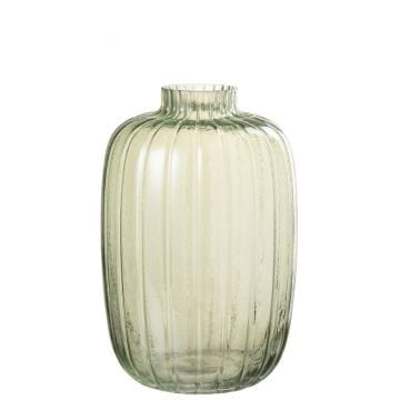 Vaas strepen glas groen large