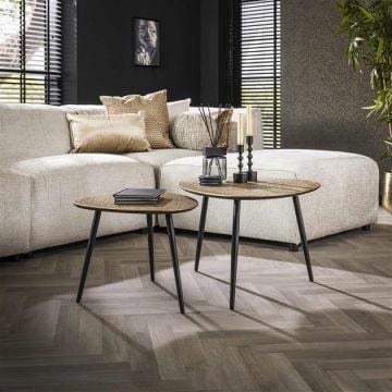 Salontafelset Mariola organisch-antiek brons