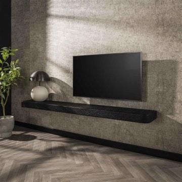 Wandplank Licorice 200x29 cm-liquid metal