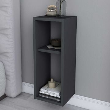 Nachtkastje Noano - 22x23x60 cm - MDF - antraciet