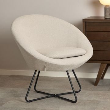 Fauteuil Cézar - 82x71x81cm - beige