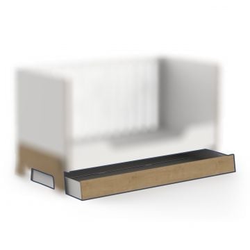 Bedlade voor babybed Albizia | 144,4 x 66,1 x 15 cm | Wit