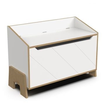 Opbergkist Albizia | 93,6 x 36 x 57,3 cm | Wit
