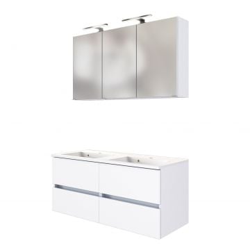 Wastafelmeubelset Brama 120cm - wit 