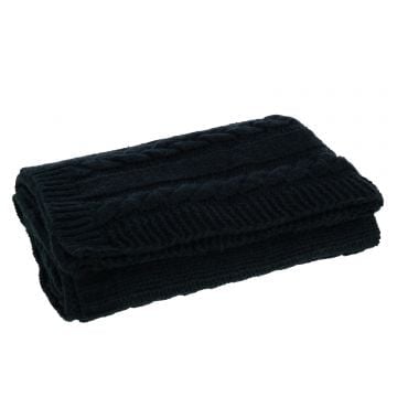 Plaid twist polyester zwart
