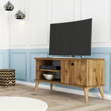 Stijlvol Walnut TV-meubel met meerdere planken