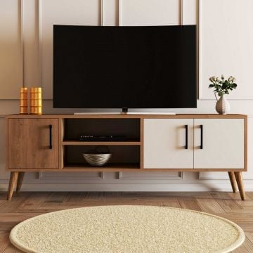 Woody Fashion TV-meubel | 100% Gemelamineerd | Eiken Wit