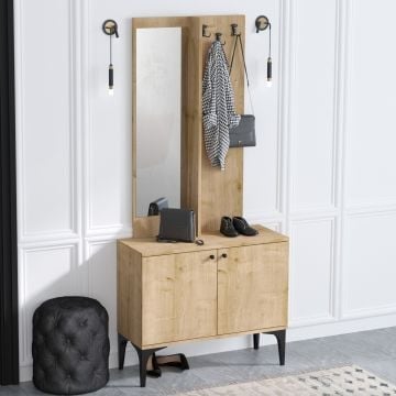 Vestiaire Emerald | Eik Kleur | 100% Melamine Gecoat | Multifunctioneel Rek