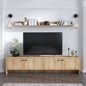 Tv-meubel Emerald | 18 mm dik | 100% gemelamineerd | Eiken