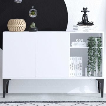 Console Emerald 120x80x40 | Melamine gecoat | Wit