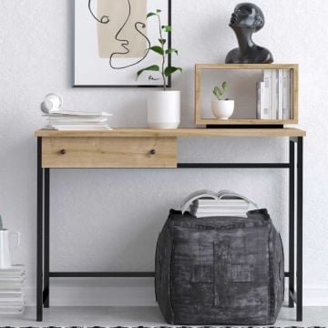Bureau Woody Fashion - 100x45x74cm - met lade - eikdecor