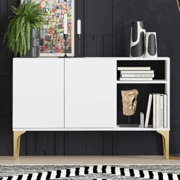 Moderne consoletafel - Woody Fashion | Witgoud.