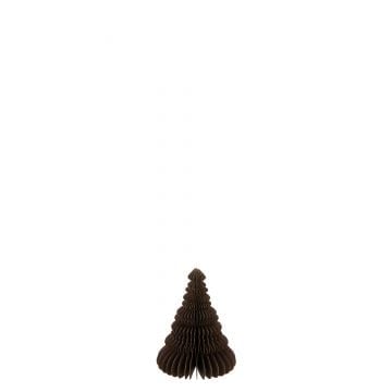 Hanger kerstboom papier bruin small