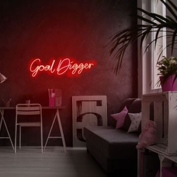 Neonverlichting Goal Digger - Wallity reeks - Rood