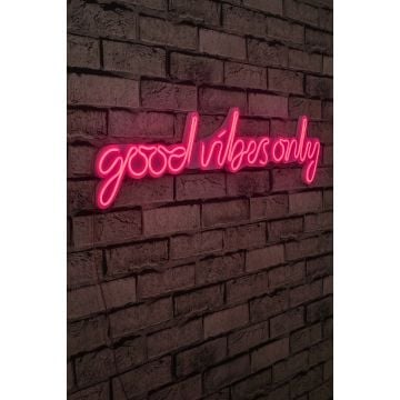 Neonverlichting Good Vibes Only - Wallity reeks - Roze