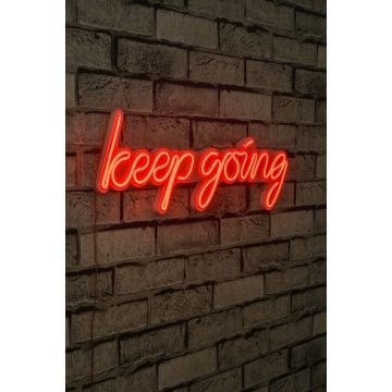 Neonverlichting Keep Going - Wallity reeks - Rood