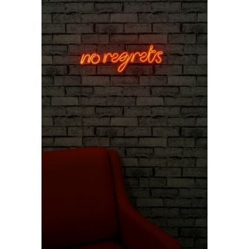 Neonverlichting No Regrets - Wallity reeks - Oranje