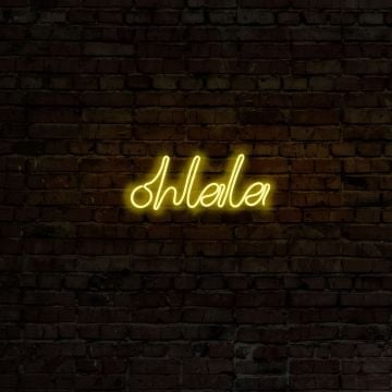Neonverlichting Ohlala - Wallity reeks - Geel