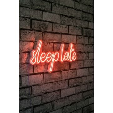 Neonverlichting Sleep Late - Wallity reeks - Rood