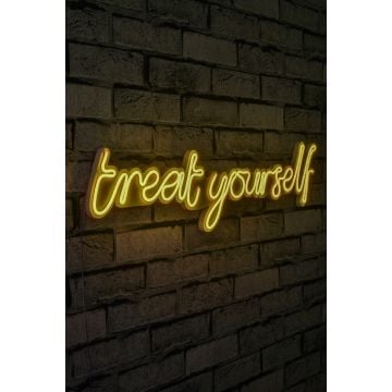Neonverlichting Treat Yourself - Wallity reeks - Geel