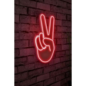 Neonverlichting Peacehand - Wallity reeks - Rood