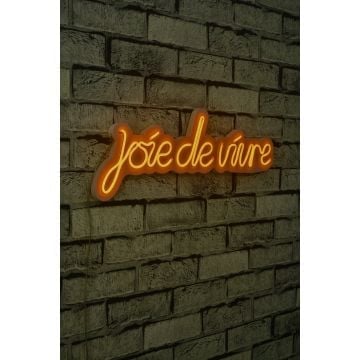Neonverlichting Joie De Vivre - Wallity reeks - Geel