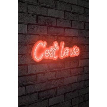 Neonverlichting C'est la Vie - Wallity reeks - Oranje