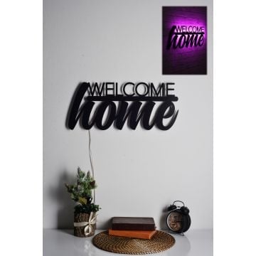 Ledverlichting Firewood Decoratieve LED-verlichting | Zwart MDF Board Base | Roze (23)
