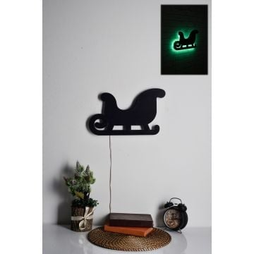 LED-verlichting voor openhaardhout | 60 LED's/m | 375 cm snoer | 38 x 23 cm groot | Groen
