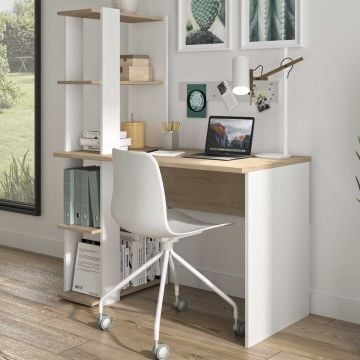 Bureau met opbergkast Homy | 115 x 60 x 148 cm | Châtaignier-design