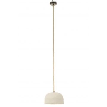 Hanglamp cup papier mache wit large