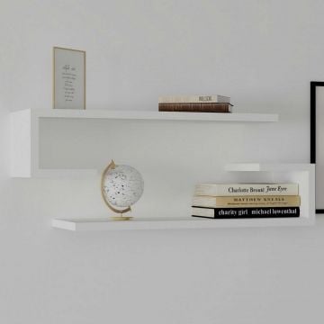 Stijlvolle Woody Fashion Wandplank- 100% Melamine Gecoat | Wit