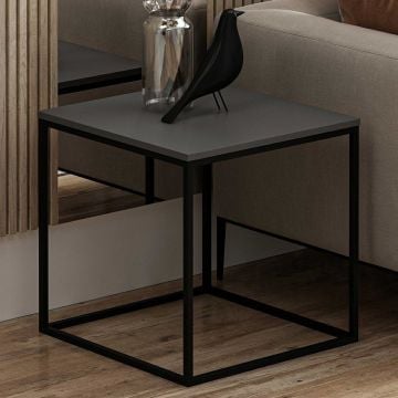 Modieuze Antraciet Salontafel | Hout | 18mm Dik | Metalen Frame