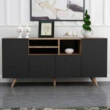 18mm Woody Fashion Console | Walnoot Zwart