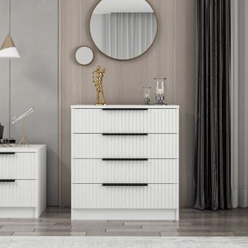 Witte Dressoir | 100% Melamine Gecoat | 72x42x77 cm