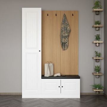 Modieuze witte vestiaire - 100% gemelamineerd