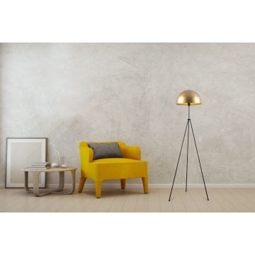 Sheen vloerlamp | metalen frame | goud zwart | 170 cm