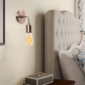 Wandlamp Noor - 12x12x20cm - metaal - brons