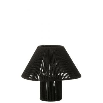 Lamp led metaal/katoen zwart