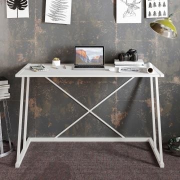 Bureautafel Woody Fashion - 120x75x75cm - wit