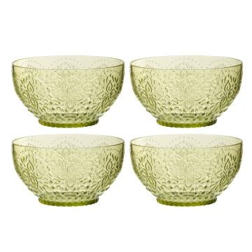 Doos 4 kommen plastic groen
