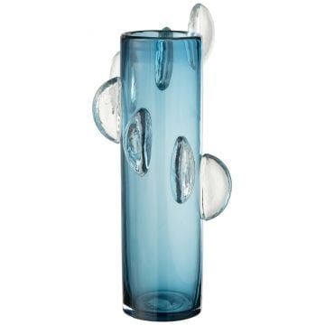 Vaas steggy glas blauw large