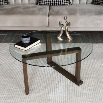 Locelso Salontafel | 100% Massief Hout | Notelaar
