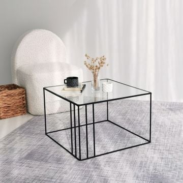 Locelso Salontafel | 100% Gehard Glas | Zwart
