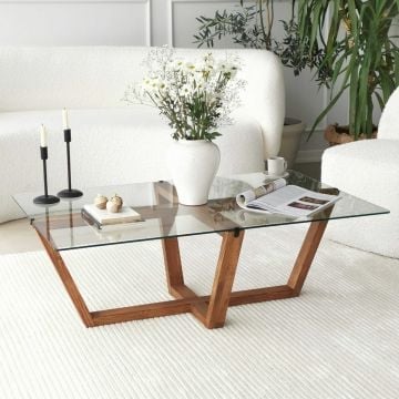 Locelso Salontafel | 100% Gehard Glas | Notelaar | 105x35x65 cm