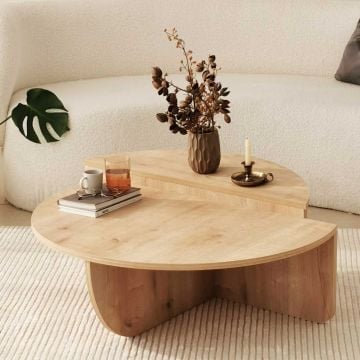 Stijlvolle Saffier Eiken Salontafel | 100% Melamine Gecoat