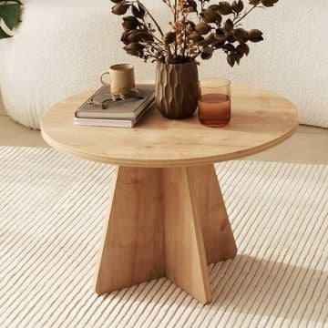 Stijlvolle Sapphire Eiken salontafel - 100% gemelamineerd spaanplaat