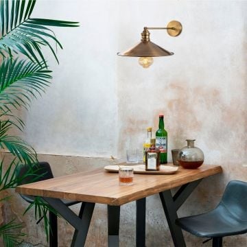 Tatum Vintage Wandlamp | Metalen Behuizing, 30x45cm